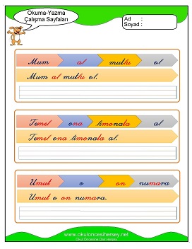 u sesi Grubu Çalışma Sayfaları